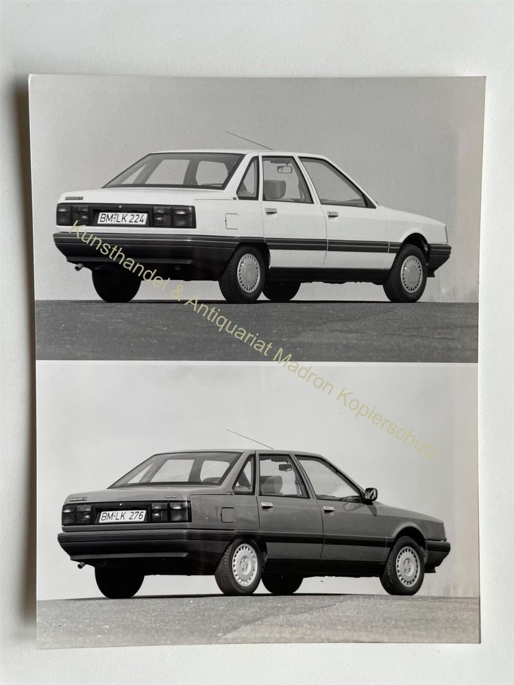 orig. Large press photo sales photo car Renault 21 GTS 21×16.5 cm