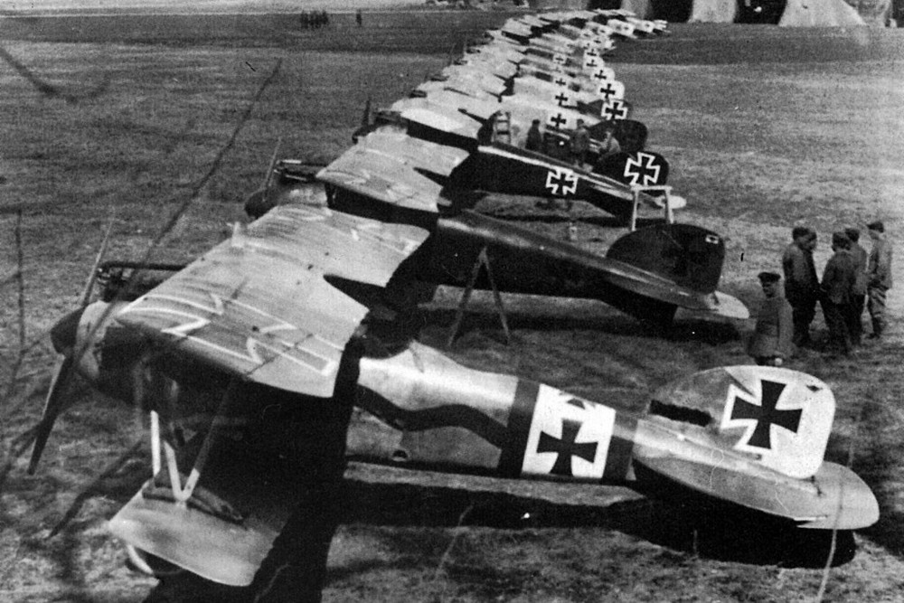 New World War I Photo: Planes of Jagdstaffel or Jasta 11, Flying Circus -6 Sizes