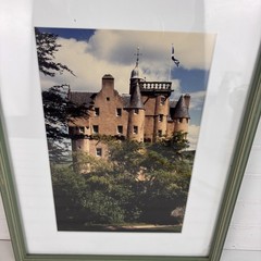 Historic Scottish Castle Photograph Framed Matted Art Print Vintage Landscape