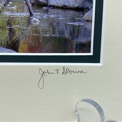 Fine Art Photography Print John T Slonina Matted 8×10 Moose River Fall Country