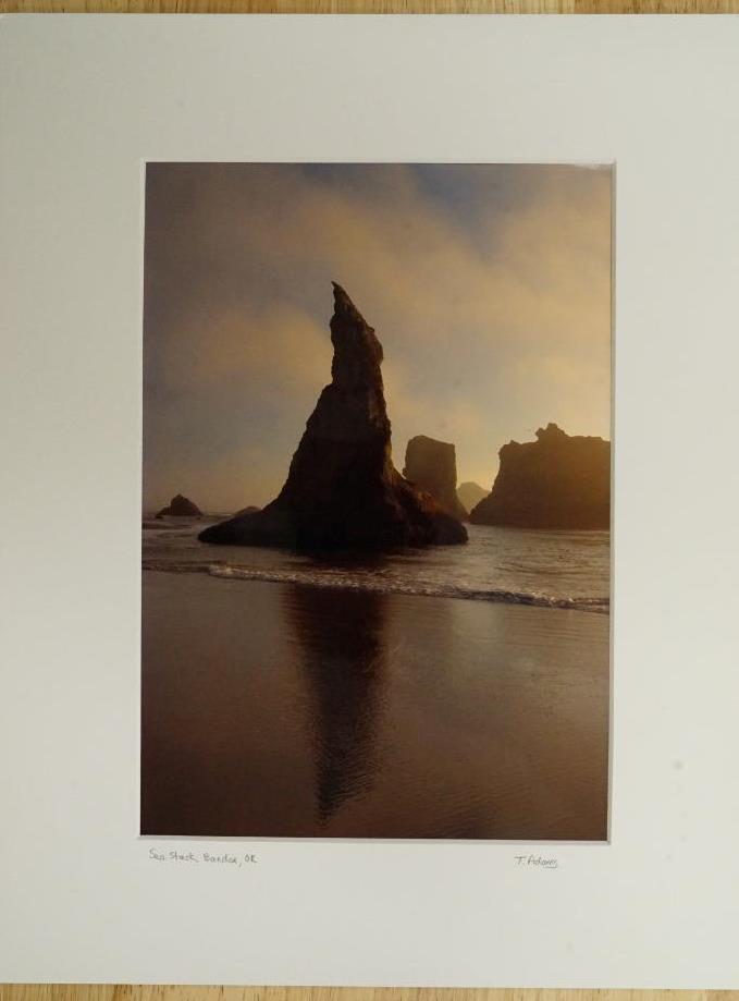 Tom Adams Photography Bandon Oregon Sea Stack Rocks Ocean Photo Art 11X14