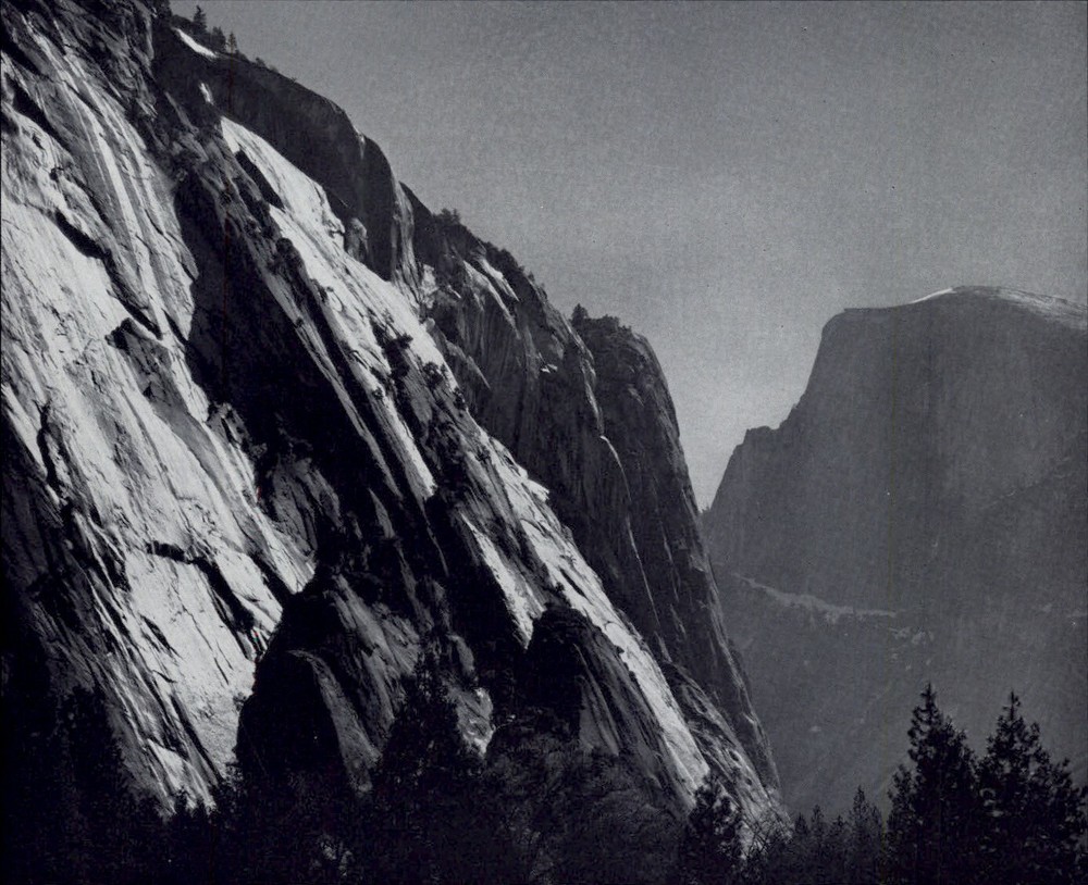 1959 Ansel Adams Royal Arches Half Dome Yosemite Valley National Park Art Photo