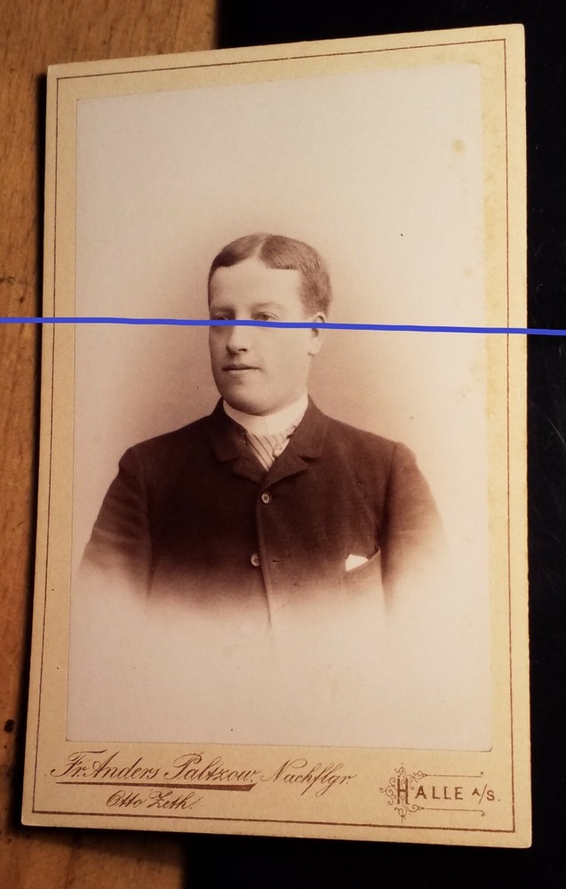 Hugo Schultz as a student in WS 1889/90/CDV Hall a. S.