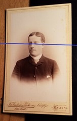 Hugo Schultz as a student in WS 1889/90/CDV Hall a. S.