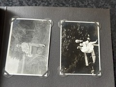 old photo album civilian with defects, civilian, /132