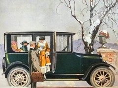 1918 Overland Convertible Car Drawing for DIGITAL DOWNLOAD Model 90 Door Open