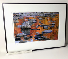 Fine Art Photograph Vermillion River with Autumn’s Reflections Signed & Matted