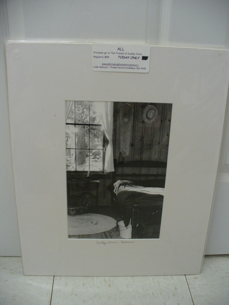 MATTED PHOTOGRAPHY Dudley Farm – Bedroom B&W By Larry Santucci 2005 16×20