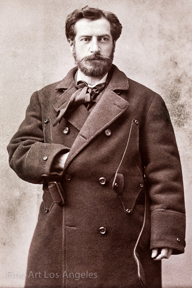 Napoleon Sarony Photo, Frederic Auguste Bartholdi, designed Statue of Liberty
