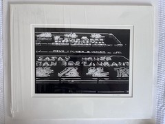 Vintage «Neon Lights» Silver Gelatin Print – Hong Kong, 1987 by Mark Ritter