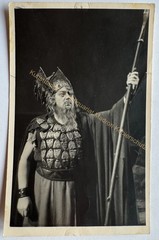 orig. Photo postcard actor opera Wotan 1944 signed Richard Wagner