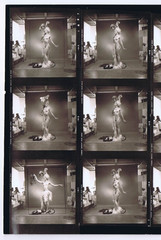 NEWLY FOUND! Hendrickson PHOTO Contact Sheet Proof & Negatives TOPLESS DANCER