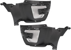 Fog Lights W/Bezels Pair Compatible with 2016-2017 Ford Explorer & 2016-2019 For