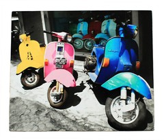 Original photograph of VESPA Block Mounted and laminated 22 x 19 x 2 cm by Senka