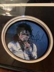 Michael Jackson The King Of Pop Framed Art Photo/CD Collection Framed 32×27