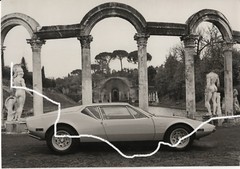 22×16 Original Vintage Press Photo 1970 De Tomaso Pantera photo