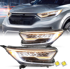 FULL LED Headlight Assembly W/Led DRL for 2017-2022 Honda CRV Headlamp Replaceme