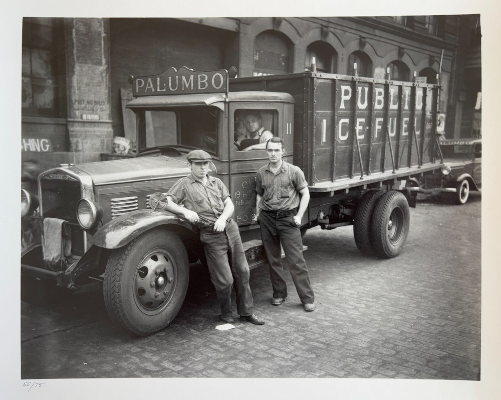 WALKER EVANS Palumbo Ice (1934) Original Silver Gelatin Estate Stamped Ed of 75