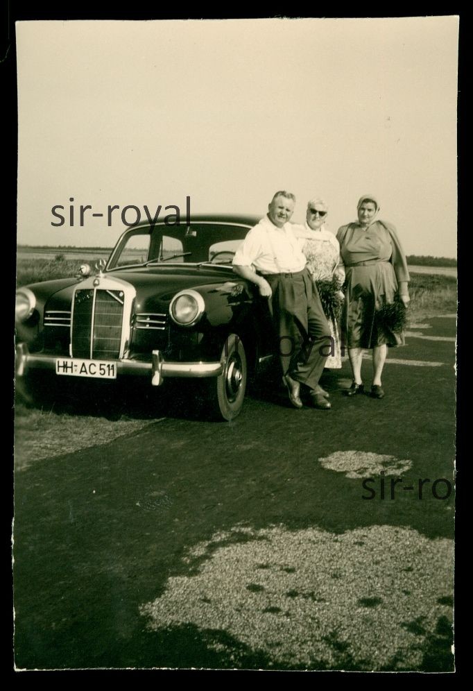 Mercedes Benz W 120 from Hamburg – Car Vehicle Vintage 1950s 1960s – Photo 5x8cm