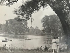 Arthur Gray Standard Oil Photographer Cleveland Ohio Americana Couple Lake Scene