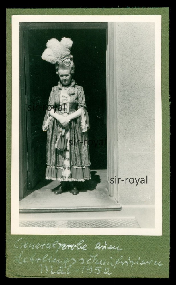 Barber Craft Apprentice Show Dressing 1952 Dress Rehearsal – 1950s Photo 8x13cm
