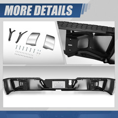 Rear Bumper Step Pad Compatible with 2009-2024 Dodge Ram 1500 2500 3500, Non Hol