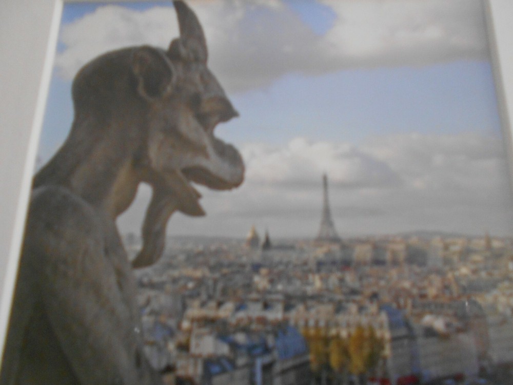 ***LARRY HUMPHREY*** FINE ART PHOTO/ PARIS, FRANCE/ SBA/ #1592/ GARGOYLE/ EIFFEL