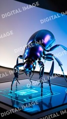 Digital Art Picture Image Photo Wallpaper Background Desktop AI – Robot Beetle