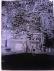 Freiburg Old Münster Building Hut around 1900 Large Hist. Glass Negative