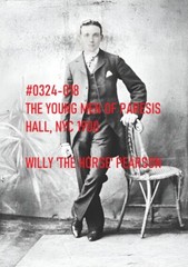 VINTAGE MALE PORTRAIT #0324-018 -paresis hall man, nyc 1899 -free shipping usa
