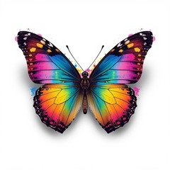 Colorful Butterfly Wall Art Digital Download | Abstract Butterfly Printable | HD