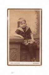 CDV Photo Cute Little Boy – Bergen / Norway 1880s
