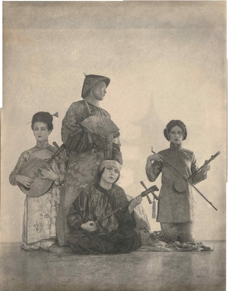 William Mortensentitle unknown (Oriental Family with Chinese Pagoda) 1926