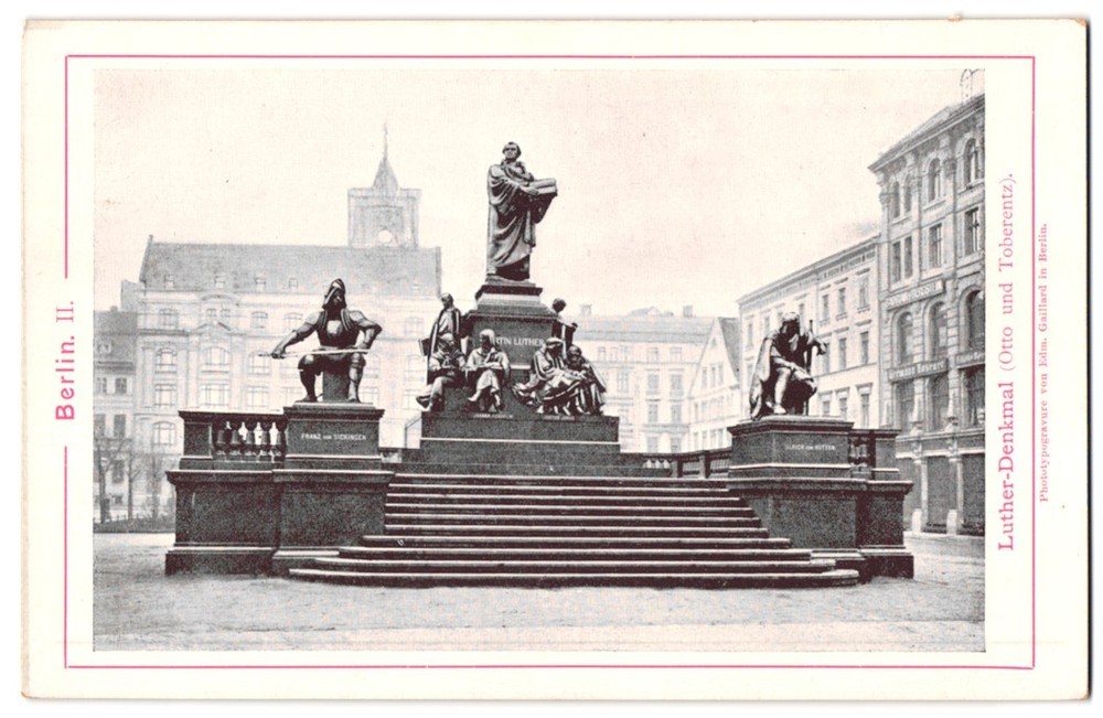 Photography / Light Print Edm. Gaillard, Berlin, view of Berlin, the Luther memorial