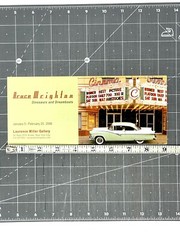 Bruce Wrighton (1950-1988) Art Show Announcement Card 2006 NYC Binghamton NY