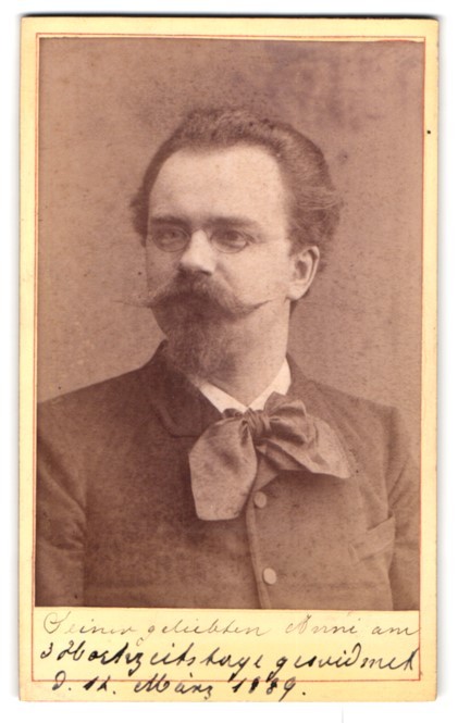 Photograph Portrait of an Elegant Gentleman 1889