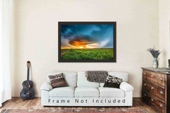 Storm Photography Print Thunderstorm Picture Oklahoma Photo Weather Decor