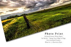 Great Plains Photography Print – Picture of Prairie in Golden Light in Nebraska