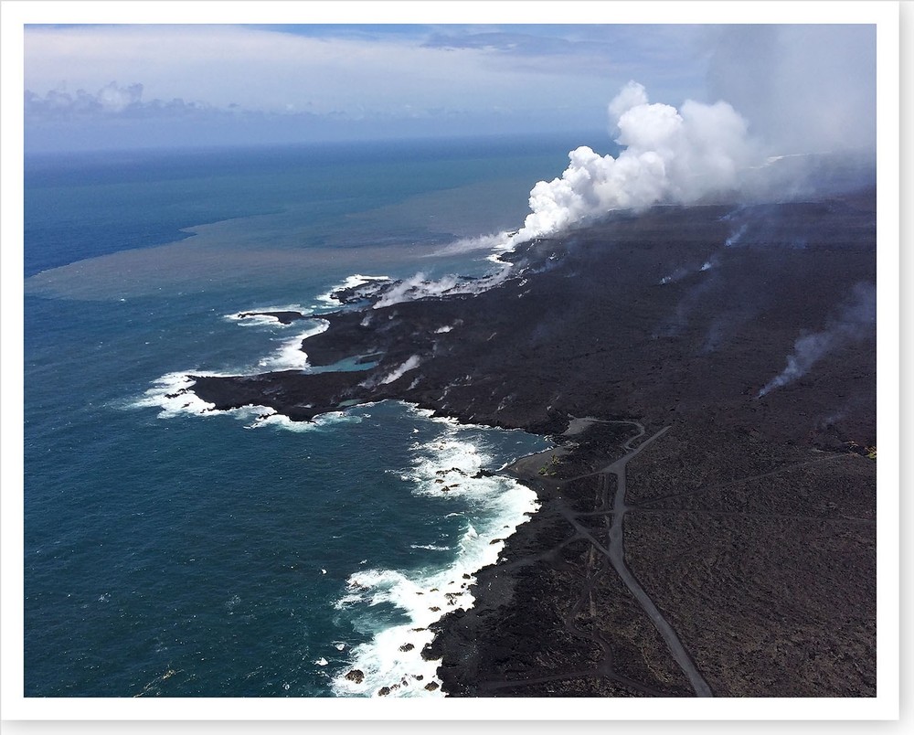 Kilauea Volcano Kapoho Bay Lava Delta 2018 Silver Halide Photo