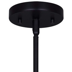 CANARM Jenna, 8inch W x 16.5-58.5inch H in – MBK Color, 1 Lt Rod Pendant, 100…