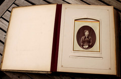 Antique Photo Album 63 Sepia Portrait Photos Women Family Rabin France 1888