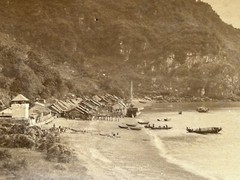 Asia Vietnam Seaside Village To Identify C1880 Photo Vintage Album