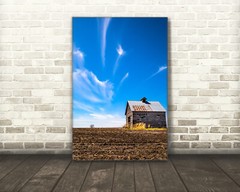Vertical old barn photography print Iowa farmland photo landscape wall art