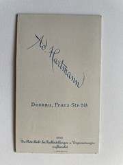 orig. CDV photo photograph around 1890 Hartmann Dessau fashion mother child