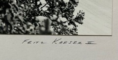 Original FRITZ KAESER ‘Skiing ASPEN, Colorado’ Gelatin Silver PHOTO -Ansel Adams