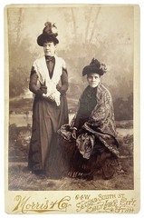 Morris & Co / Original Cabinet Portrait of Two Women / Salt Lake City ca. 1880s