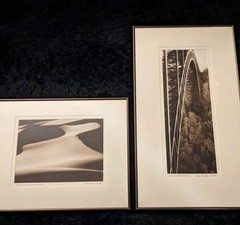 Ron Durham Art Photograph «Great Sand Dunes & New River Bridge» Signed Framed
