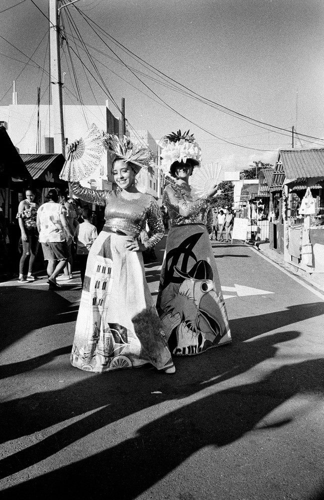 Chicas en Fest. Hmnas Mirabales, 8″ x 10” photo art by Melanie Gonzalez, 2019-22