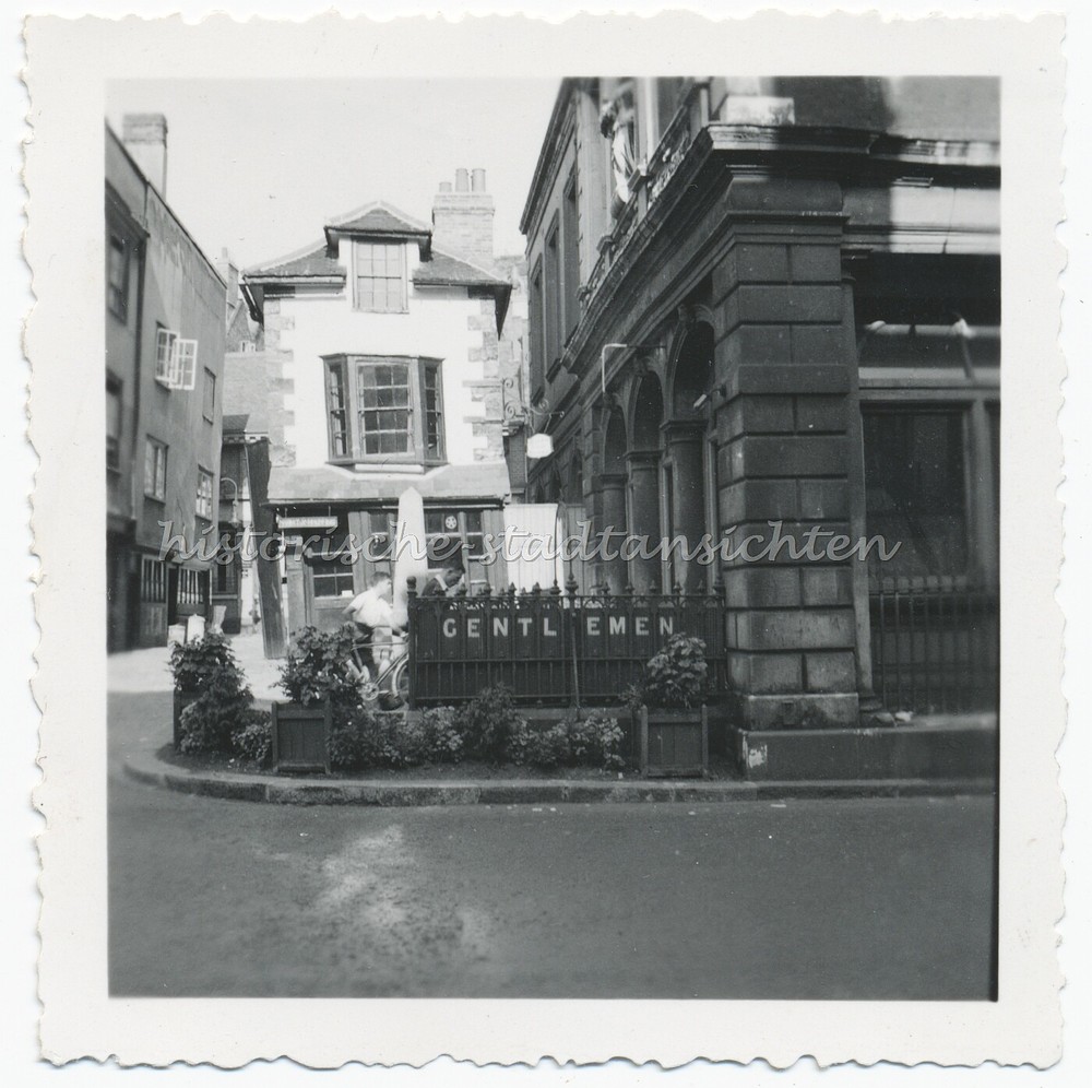London England 1949 – Windsor – Gasse Gebäude ‘Gentlemen’ – Altes Foto 1940er