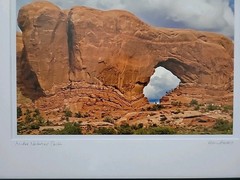 Arches National Park Framed Glass Matted Signed MARC STUART 12.5×15.5 Original